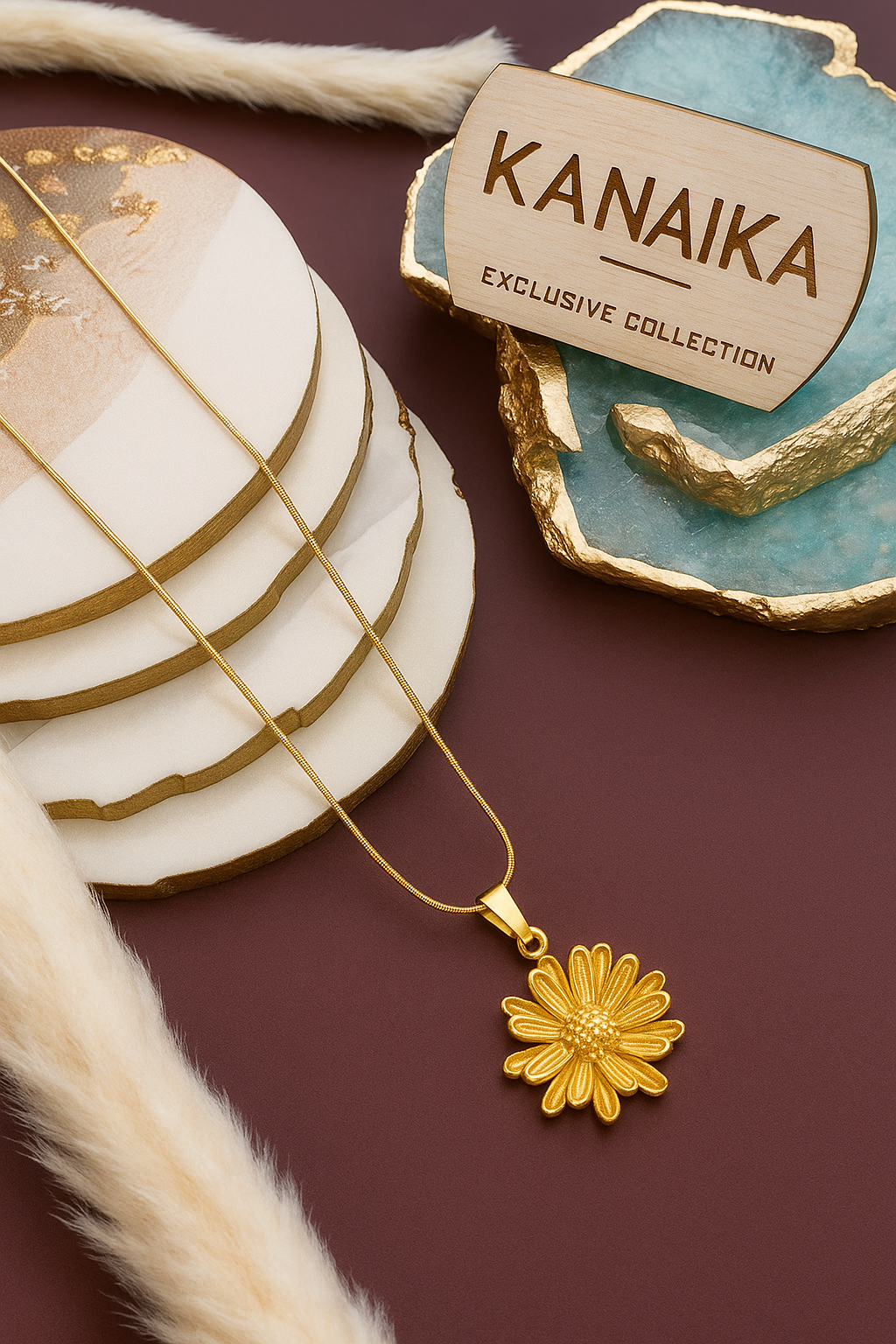 š¼ Kanaika "Golden Daisy Bloom" Pendant Necklace ā Sunshine & Grace! āØ