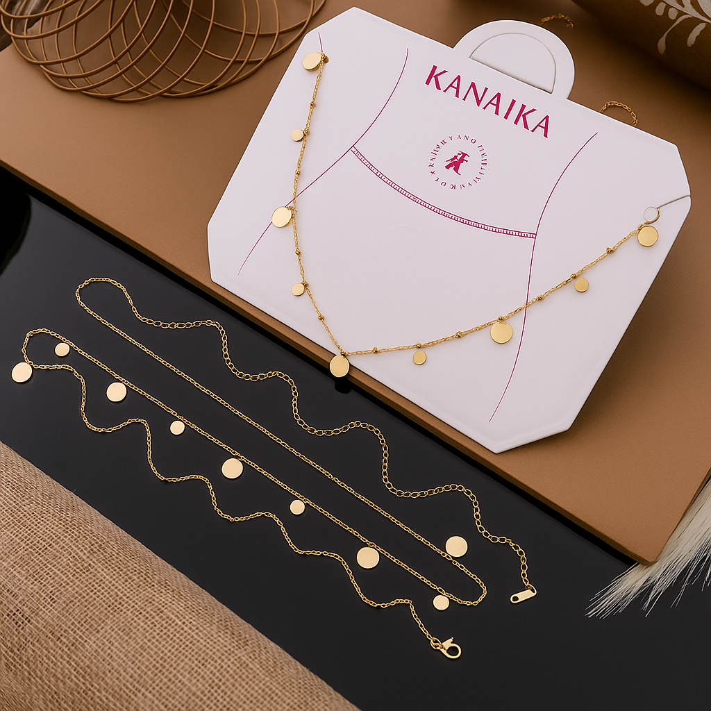 Kanaika Golden Disc Waist Chain – Minimal Glamour, Maximum Charm ✨